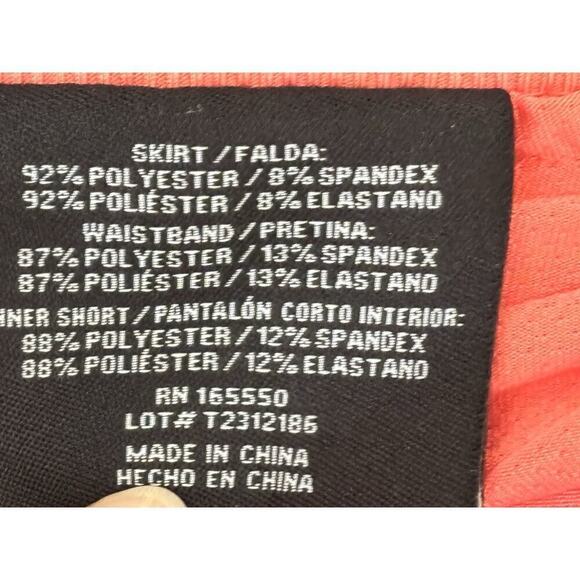 32 Degrees Cool Skort Adult XXL Coral Skirt Athletic Womens Athleisure - Picture 5 of 8